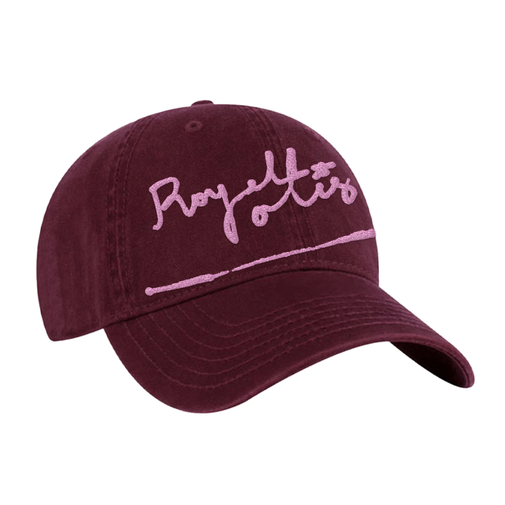 royel otis pink script dad hat